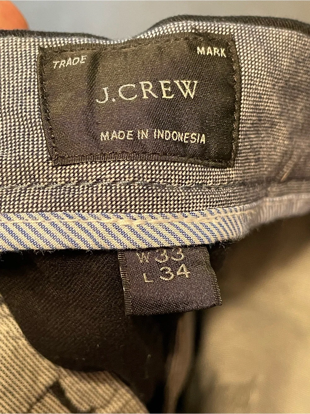J.Crew 484 Slim-Fit Stretch Chino Pants in Black 33/34